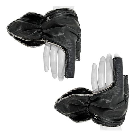 chanel gloves men|chanel fingerless leather gloves.